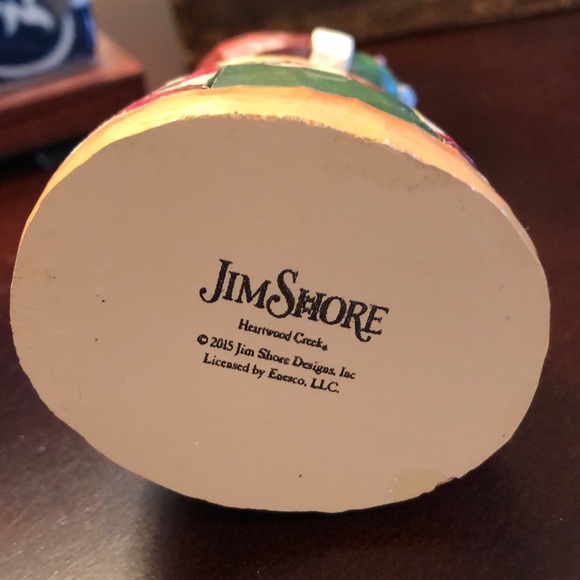 JIM SHORE Santa With Cat Ornament Heartwood Creek 2015 - Picture 6 of 9